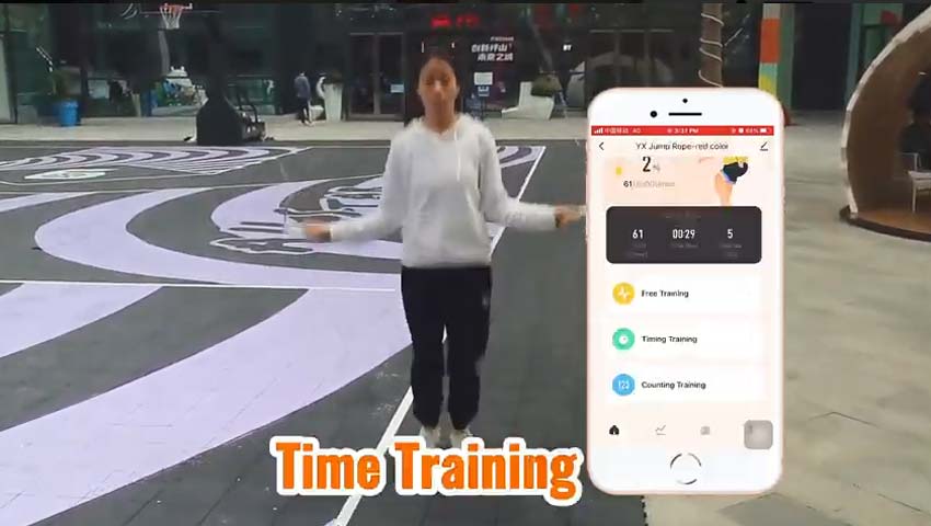 Cuerda de salto inteligente con vídeo APP